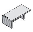 Кабинет руководителя JERA Стол с откр. фронт. панелью (левый) 159950
