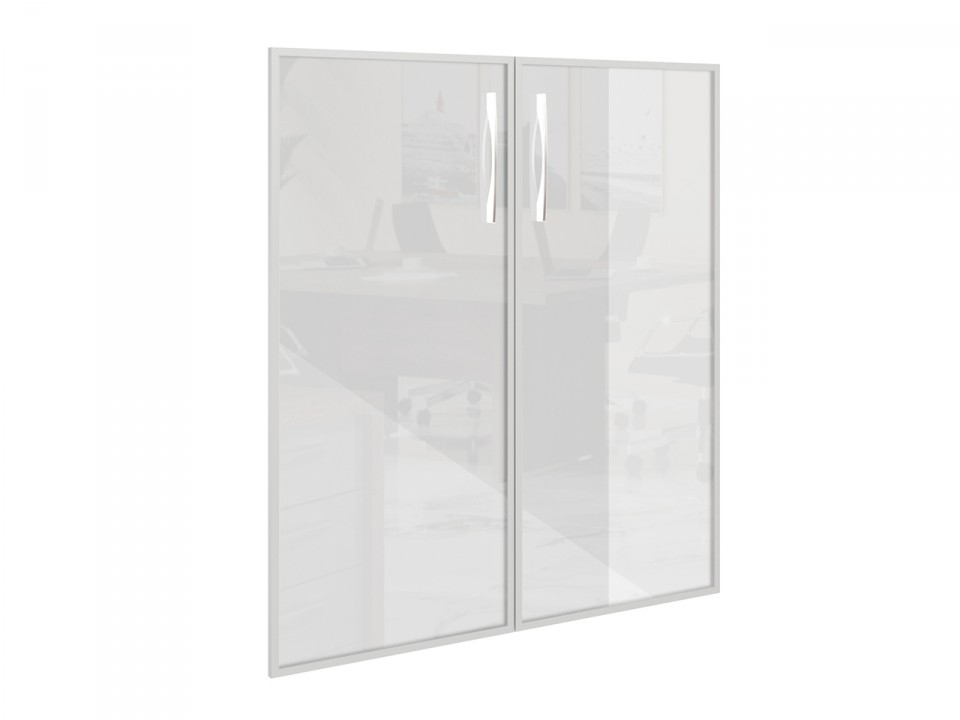 Кабинет руководителя ASTI AS-4.3 Двери стекло матов. 2шт. алюм.рамка (под заказ)